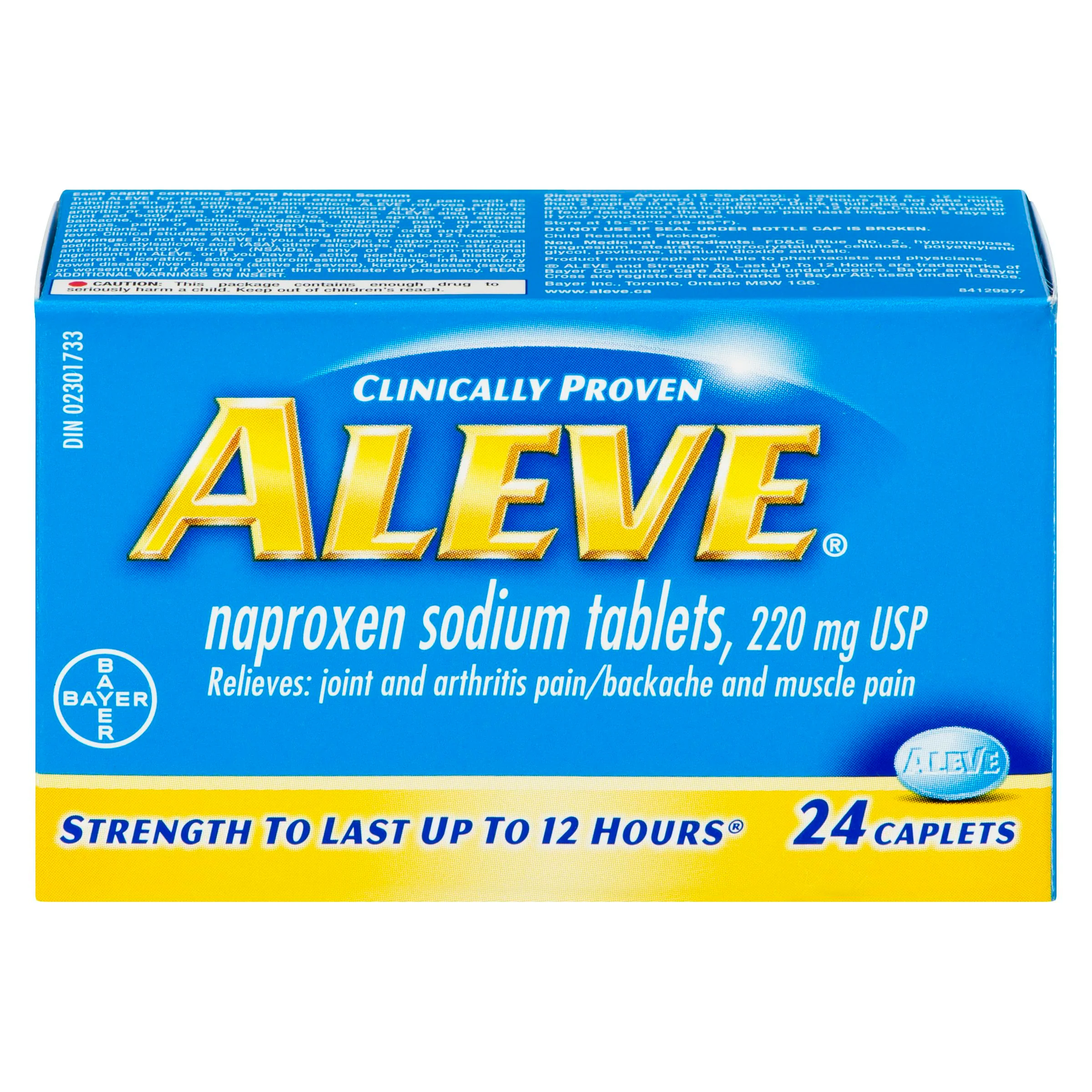 Aleve - Caplets Naproxen Sodium 220MG 24CT