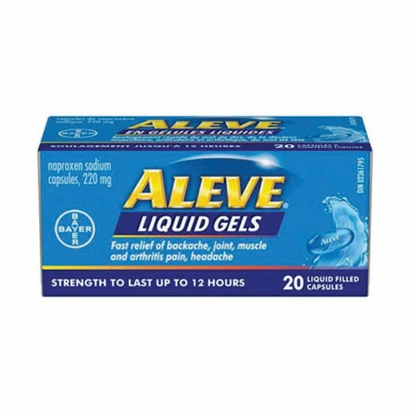 Aleve - Liquid Gels Naproxen Sodium Capsules 20x