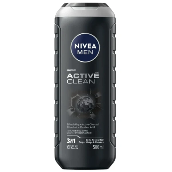 Nivea - Men Active Clean 3 IN 1 Shower Gel 500ML