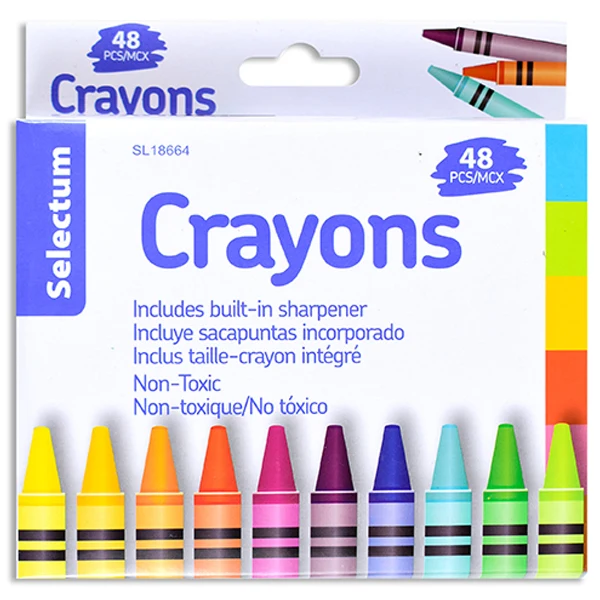 Vlb - Crayons With Sharpener 48EA