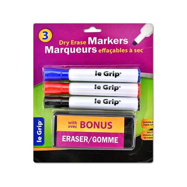 Le Grip - Selectum 3 Dry Eraser Markers With 3EA