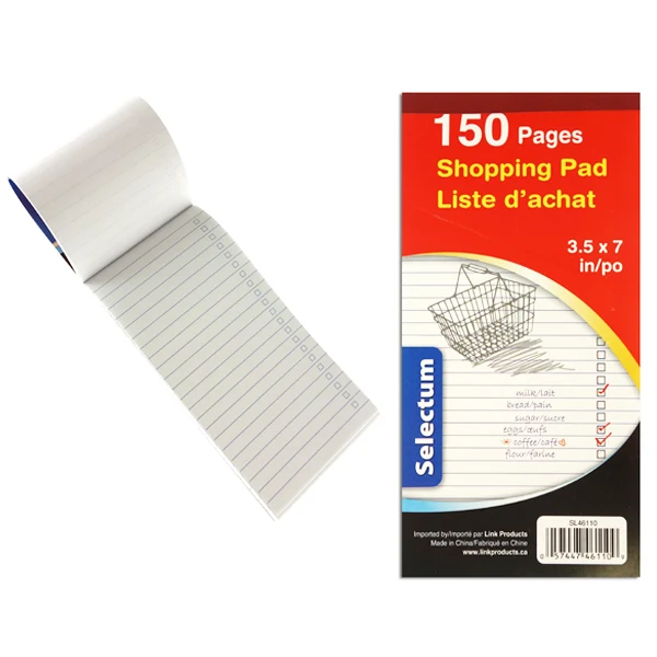 Selectum - Shopping Checklist Pad 150 Pgs EA