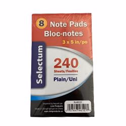 Selectum - Notepads 3X5" 150 Sheets EA