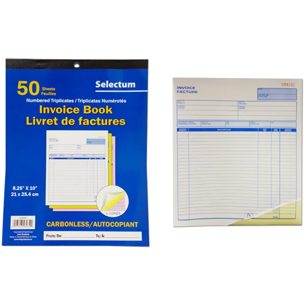 Selectum - 50 Triplicates Invoice Book 1EA