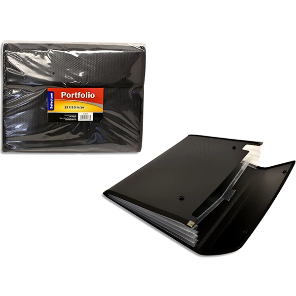 Selectum - Portfolio 13x9.5IN Black Buttons Close-2 Section EA