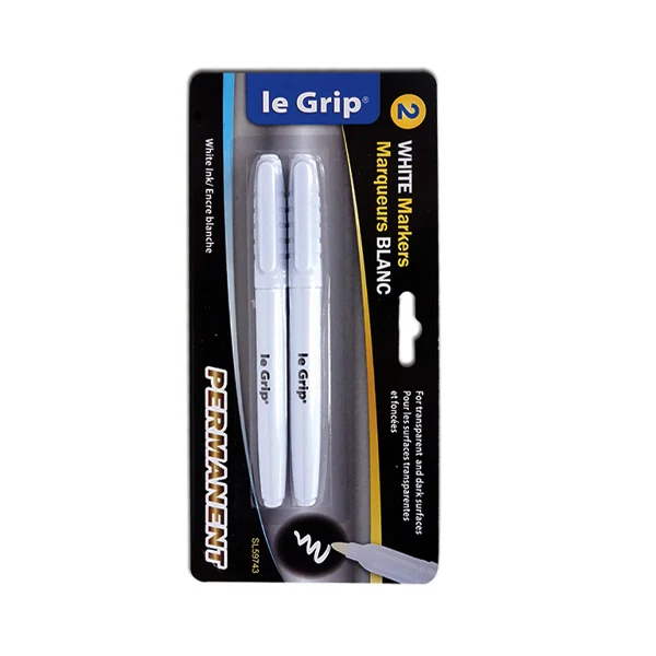 Le Grip - 2PC White Ink Permanent Markers EA