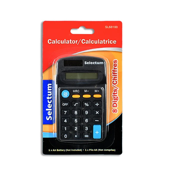 Selectum - Calculator 8 Digit NO Battery 1EA