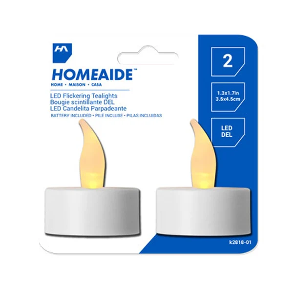 Home Aid - LED Tealight 2PK EA