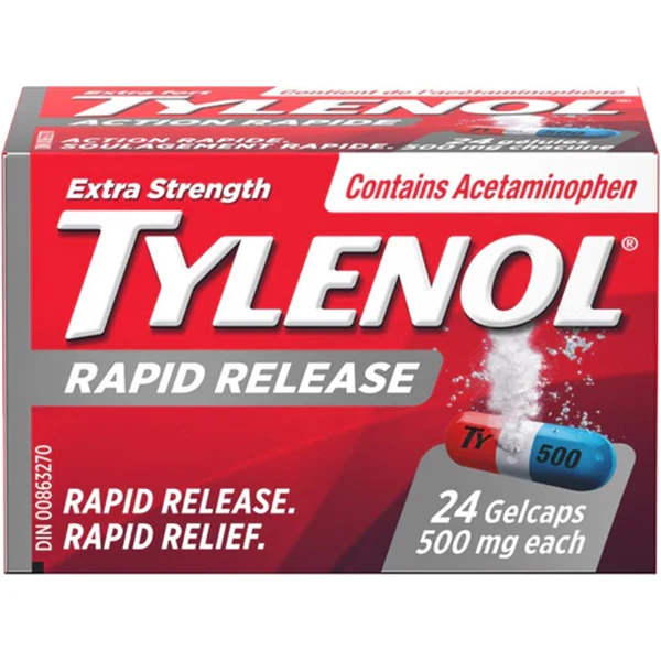 Tylenol - Extra Strength Rapid Release 500mg Gelcaps 24EA