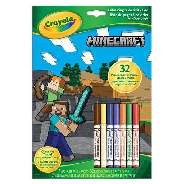 Crayola - Minecraft Colouring & Activity Pad EA
