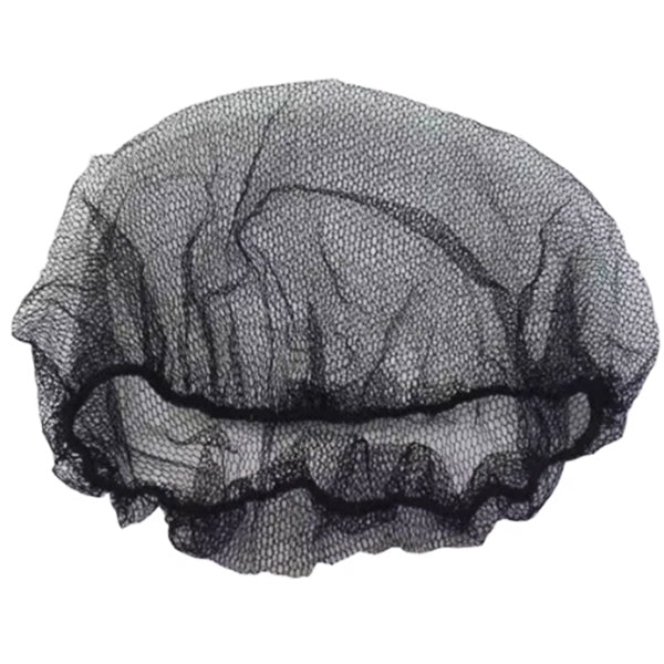 Safe-T Wear - 24" Black Hairnets Nylon 100EA