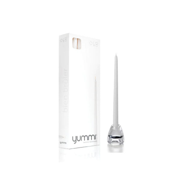Yummi - Taper Candles 12IN White 12EA
