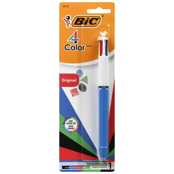 Bic - 4 Colour Medium Point Pen 1EA
