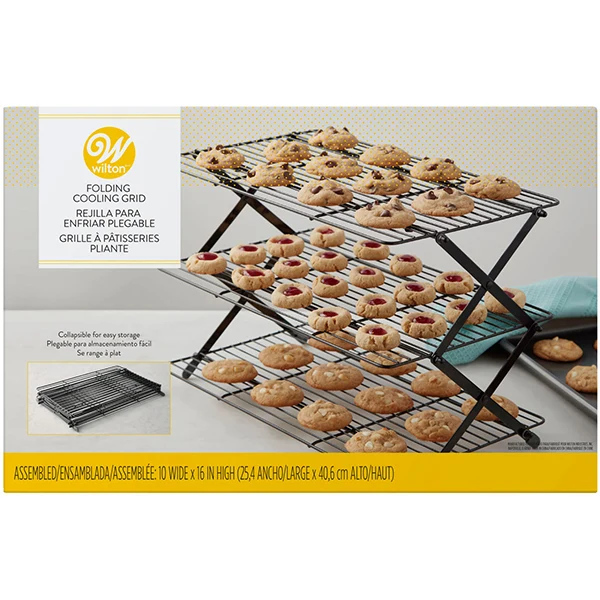 Wilton - Collapsible Colling Grid 3 Tier Gold 1 Un