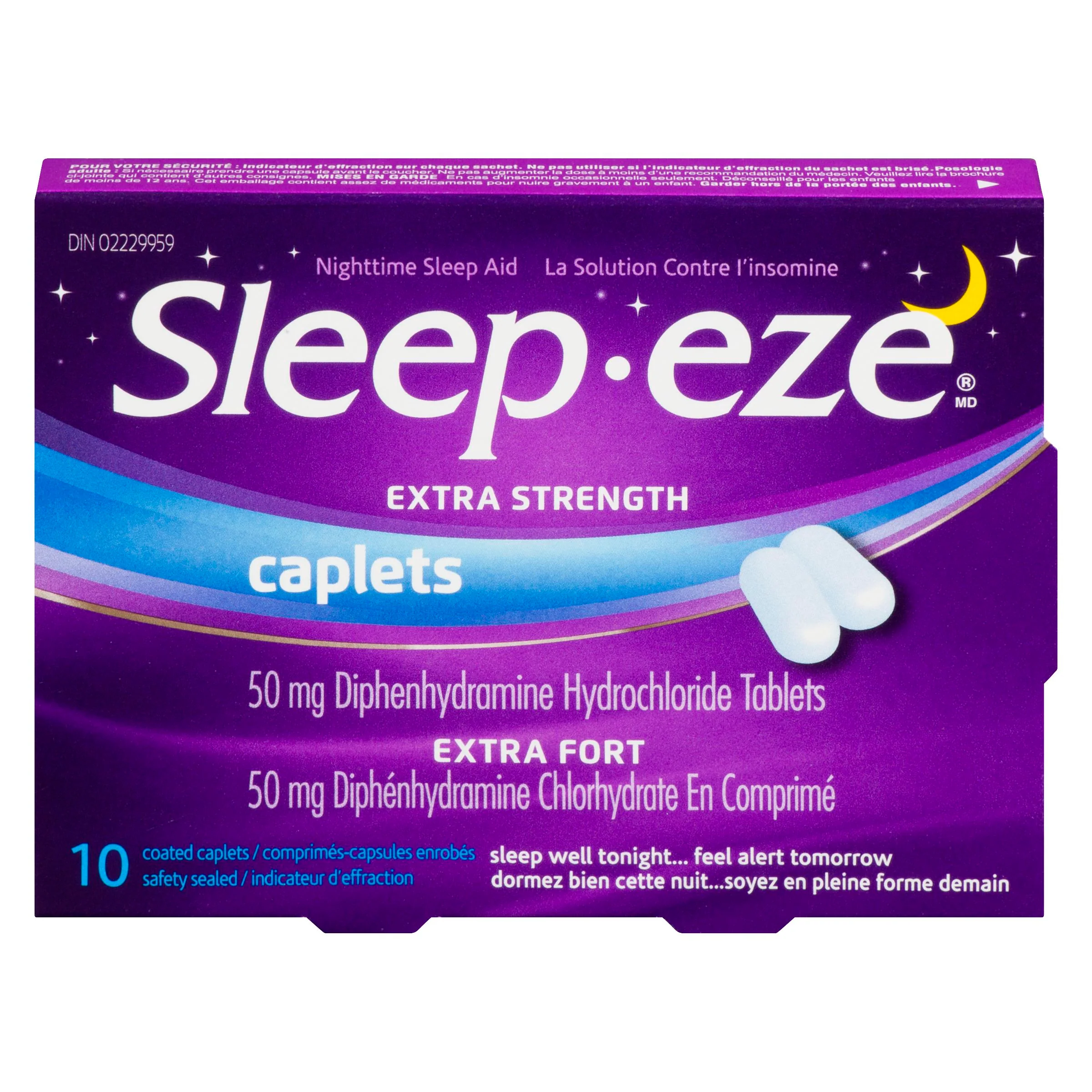 Sleep-Eze - Sleep Eze Extra Strength Night Time Caplets 10EA