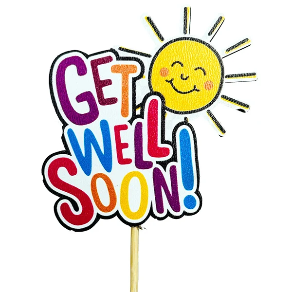 Get Well Soon Pick 18IN