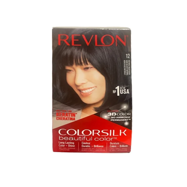 Revlon - Colorsilk #12 Natural Blue Black 1EA