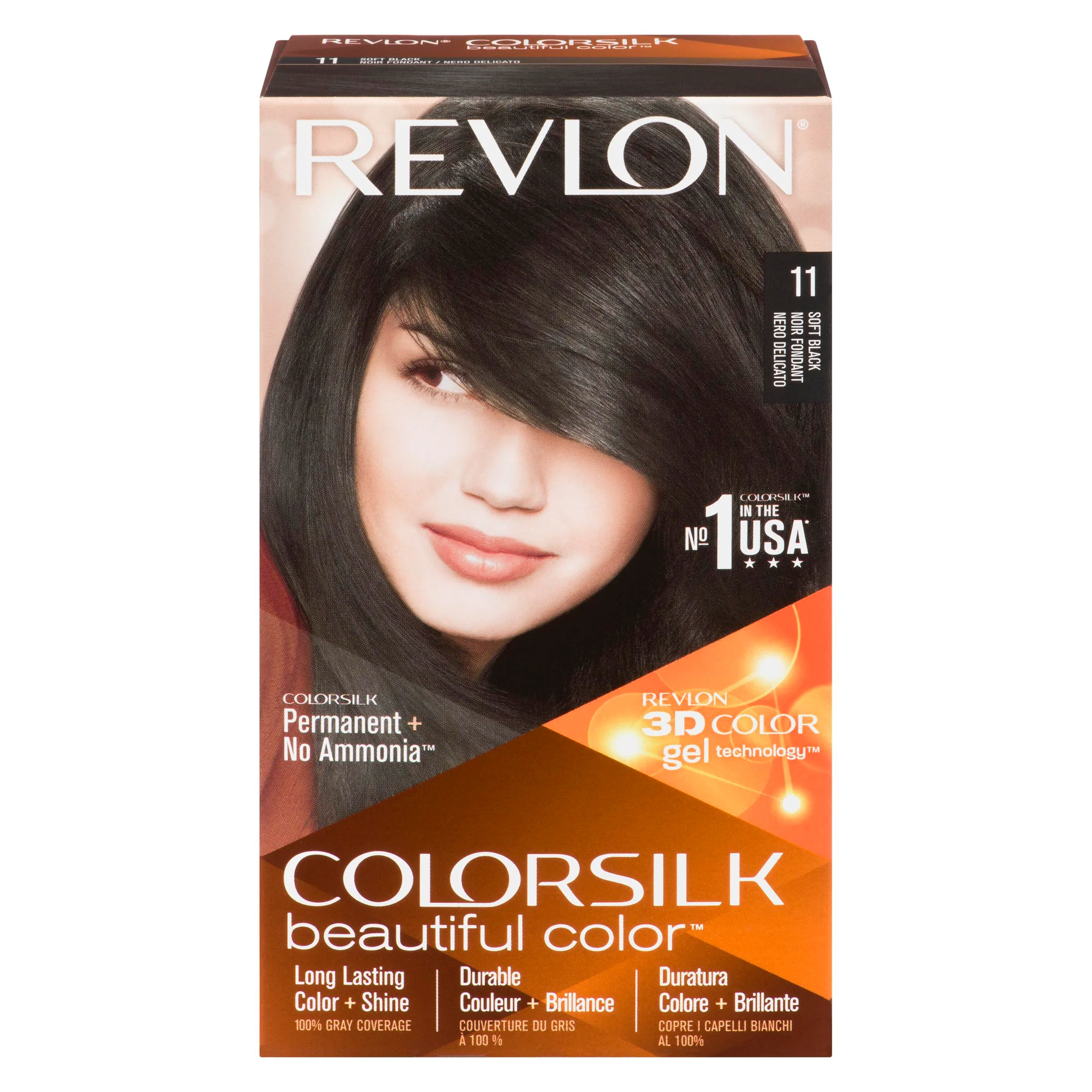 Revlon - Colorsilk #11 Soft Black 1EA