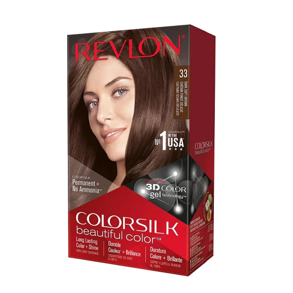 Revlon - Colorsilk #33 Dark Soft Brown 1EA