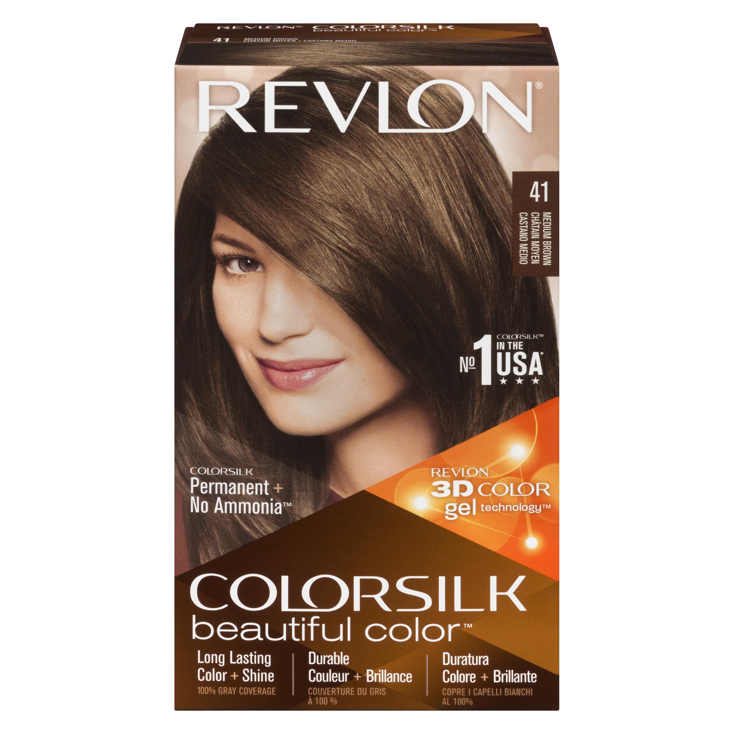 Revlon - Colorsilk #41 Medium Brown 1EA