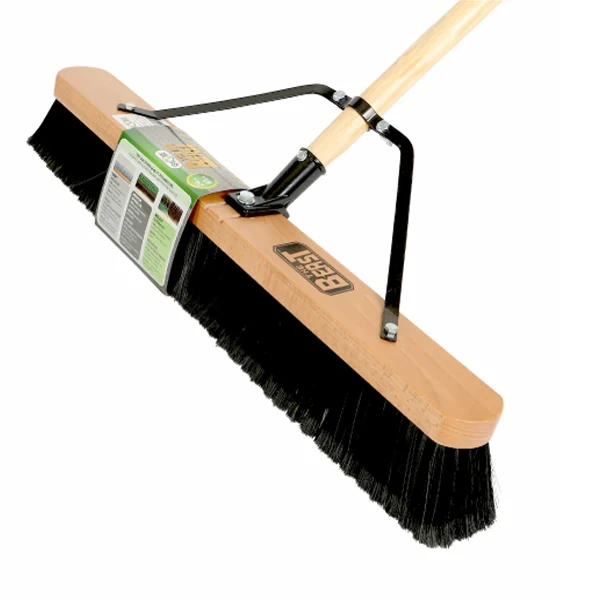 Workhorse - Assembled Wood Block Contractor Push Broom 24IN EA