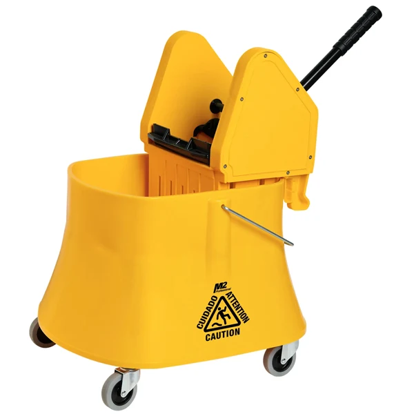 M2 Professional Cleaning - 40QT-37L Champ Heavy Duty Down Press Combo Yellow 1UN