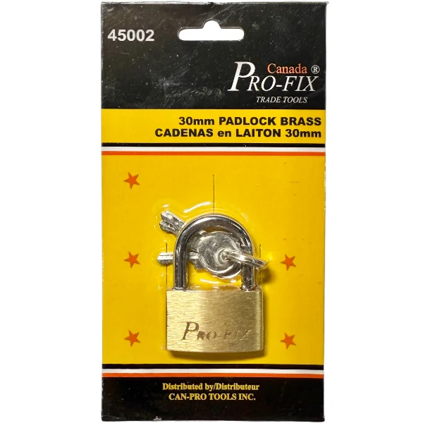 Pro-Fix - 30MM Padlock Brass 1 Un