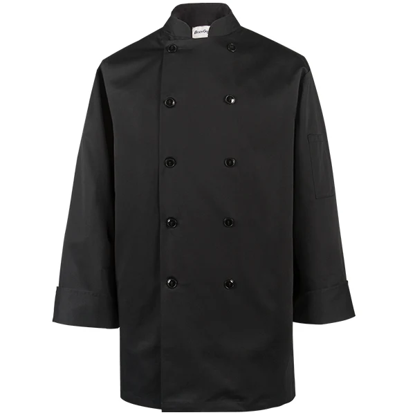 Bodyguard - Black Chef Jacket Blk Trim 2 XL EA