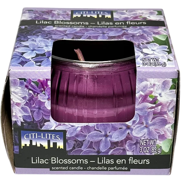 Citi Lites - Lilac Blossom Globe Jar Candle 3OZ