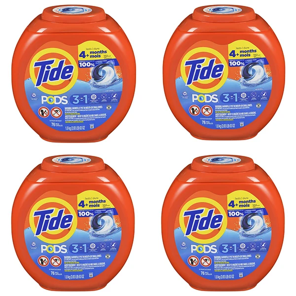 Tide Pods - 3 IN 1 Original Scent Laundry Detergent 4x76 CT