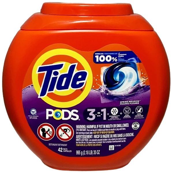 Tide - Pods Spring Meadow Detergent Pacs 4x42 CT