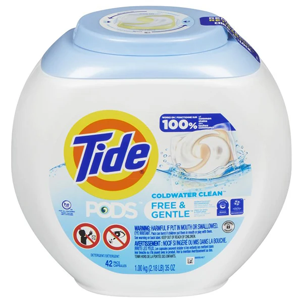 Tide - 3-IN-1 Free And Gentle Pods 4x42 CT