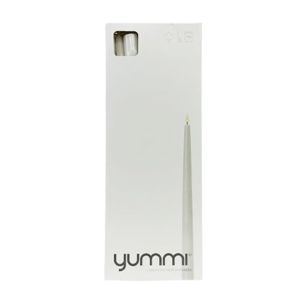 Yummi - Taper Candles 12IN White 6x12 EA