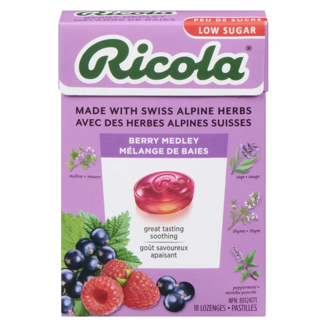 Ricola - Box Berry Medley 12x10x45 GR