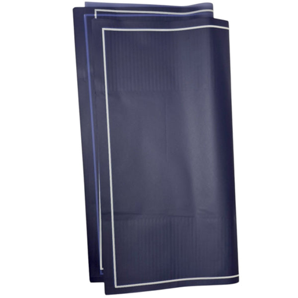 Han Su - 20PC Royal Blue W/ White Edge Wrapping Paper 57x57 CM