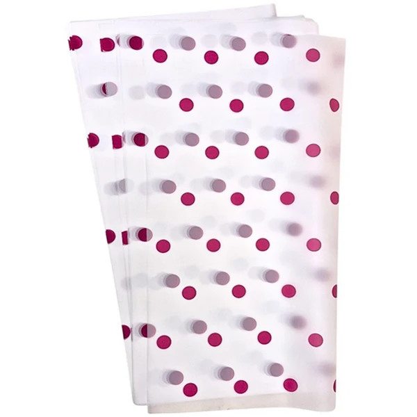 Han Su - 20PC White W/ Red Polka Dots Wrapping Paper 57x57 CM