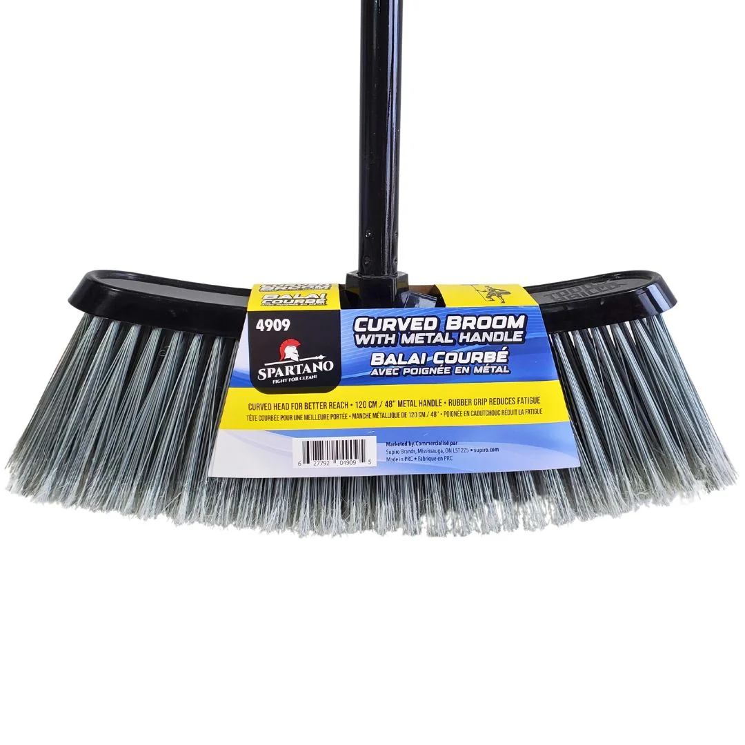 Spartano - Curved Broom with 48" Metal Handle - 4909 — Case (24 CT)