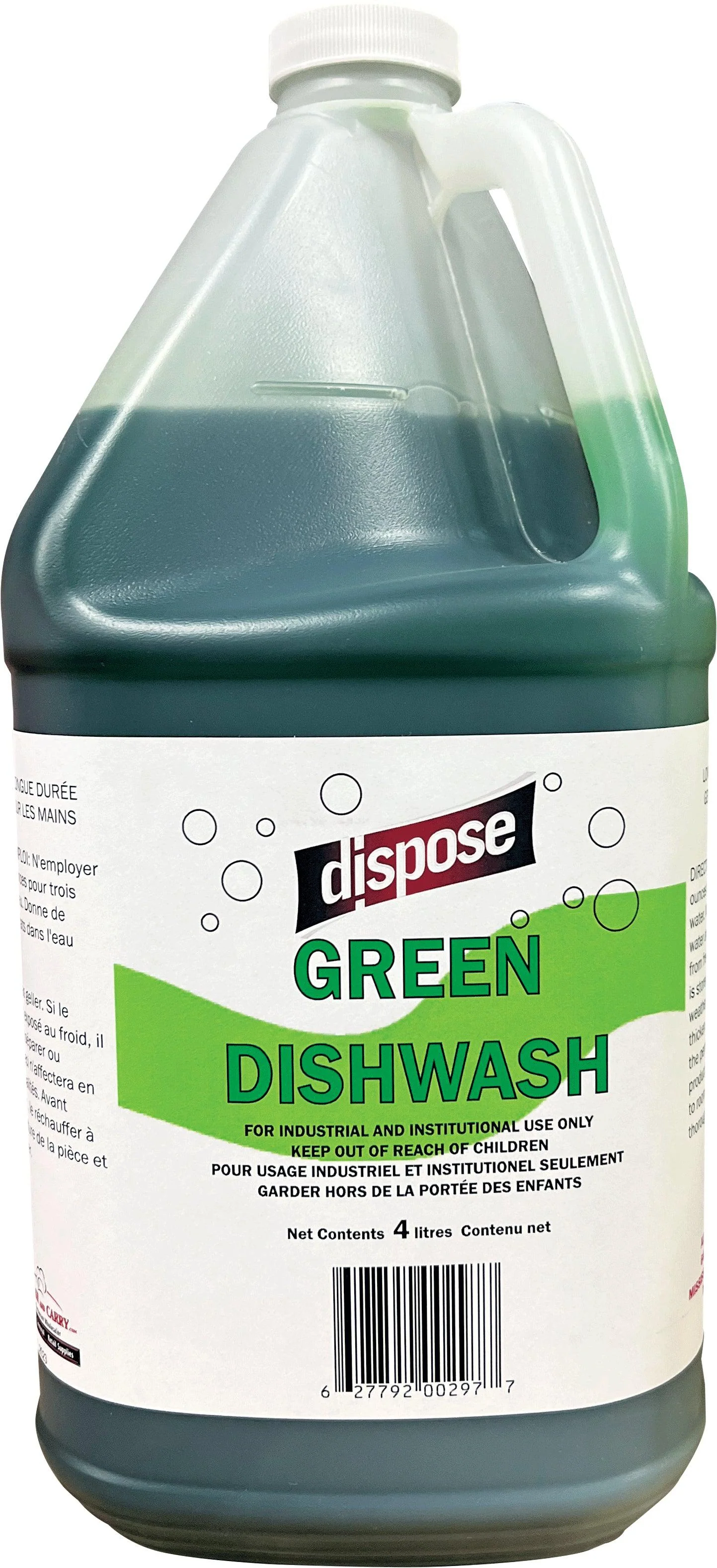 Dispose - Dishwashing Liquid - Green Hand — Case (4 x 4 L)