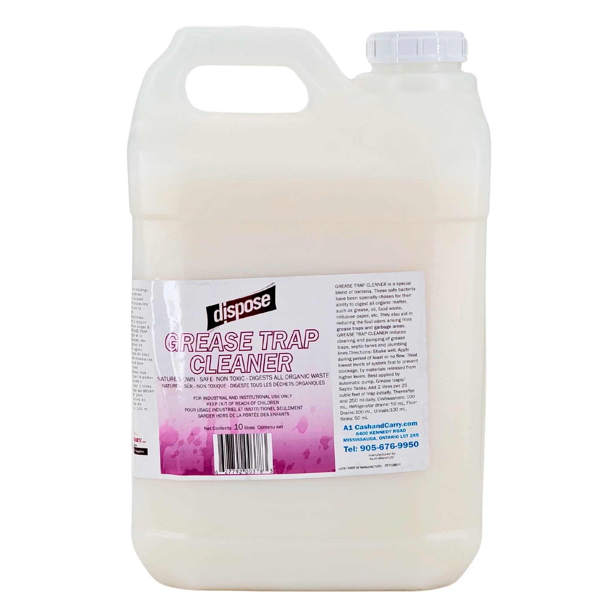 Dispose - Grease Trap Cleaner — Case (2 x 10 L)