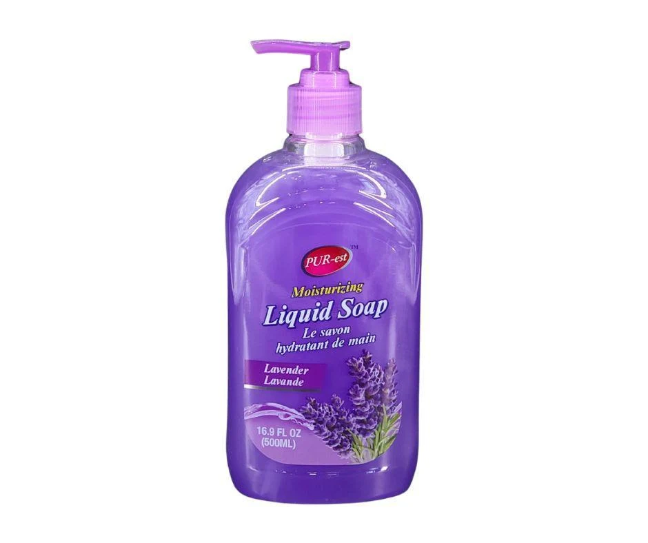 Purest - Moisturising Liquid Hand Soap - Lavender — Case (12 x 500 ML)