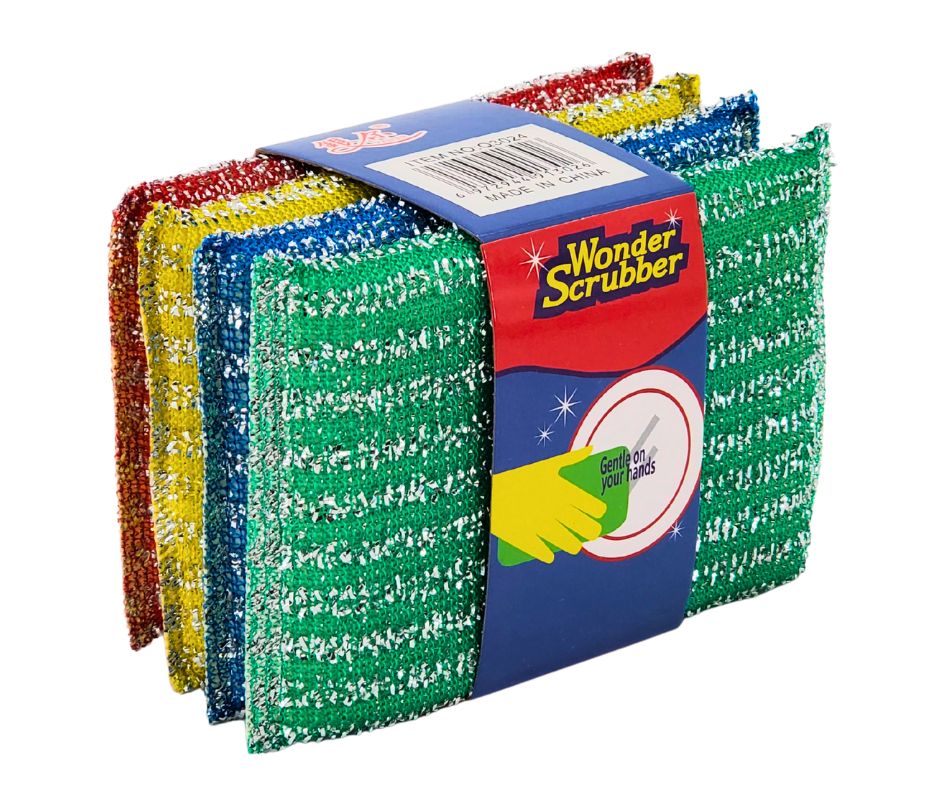 Yiwu - Cleaning King Wonder Scrub Multi Colour — Each (4 CT)