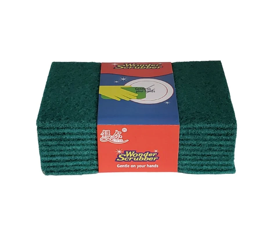 6x9" Scouring Pad - Green - Strong - SP0610 — Case (10 x 10 CT)