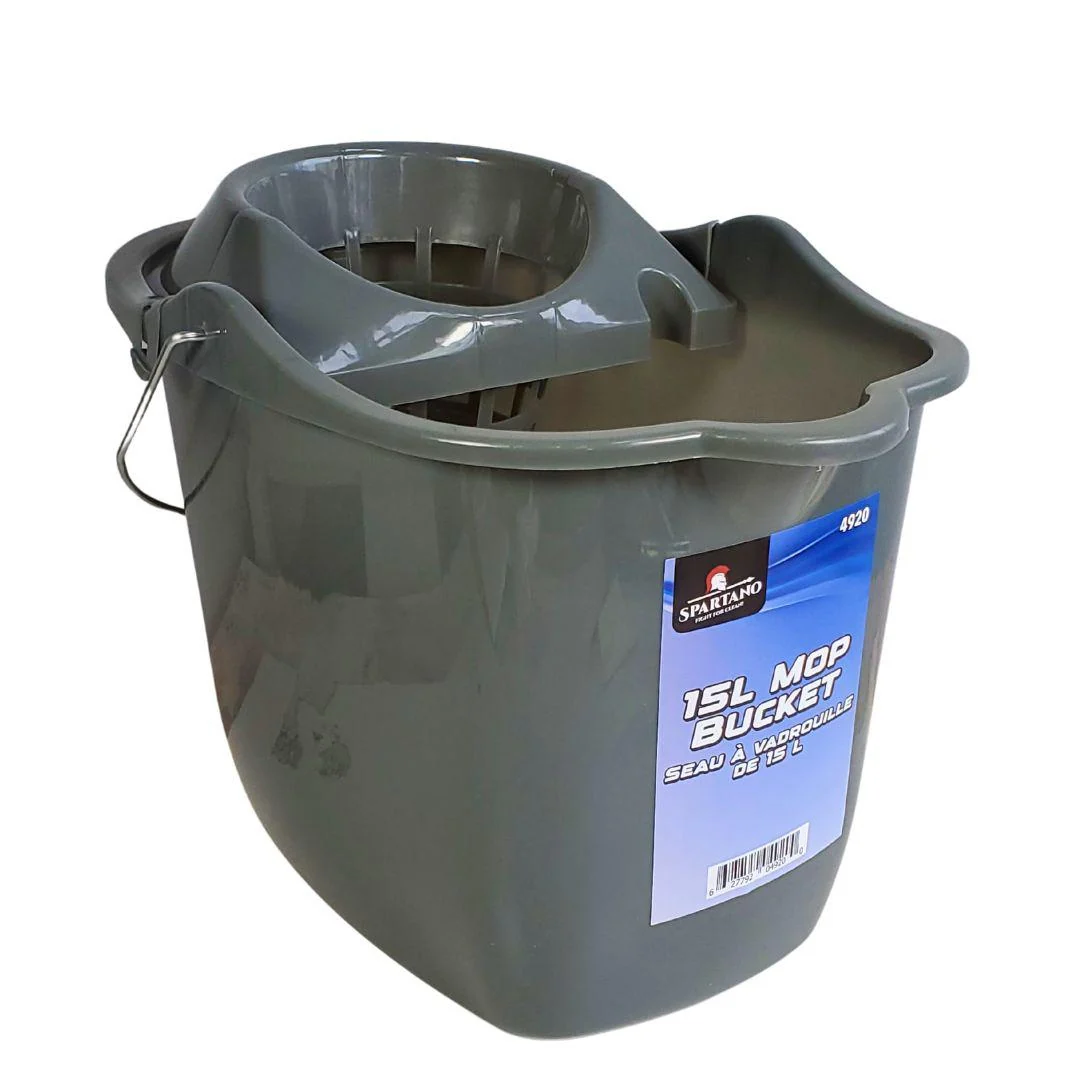 Spartano - 15L Mop Bucket - Grey - 4920 — Case (12 CT)