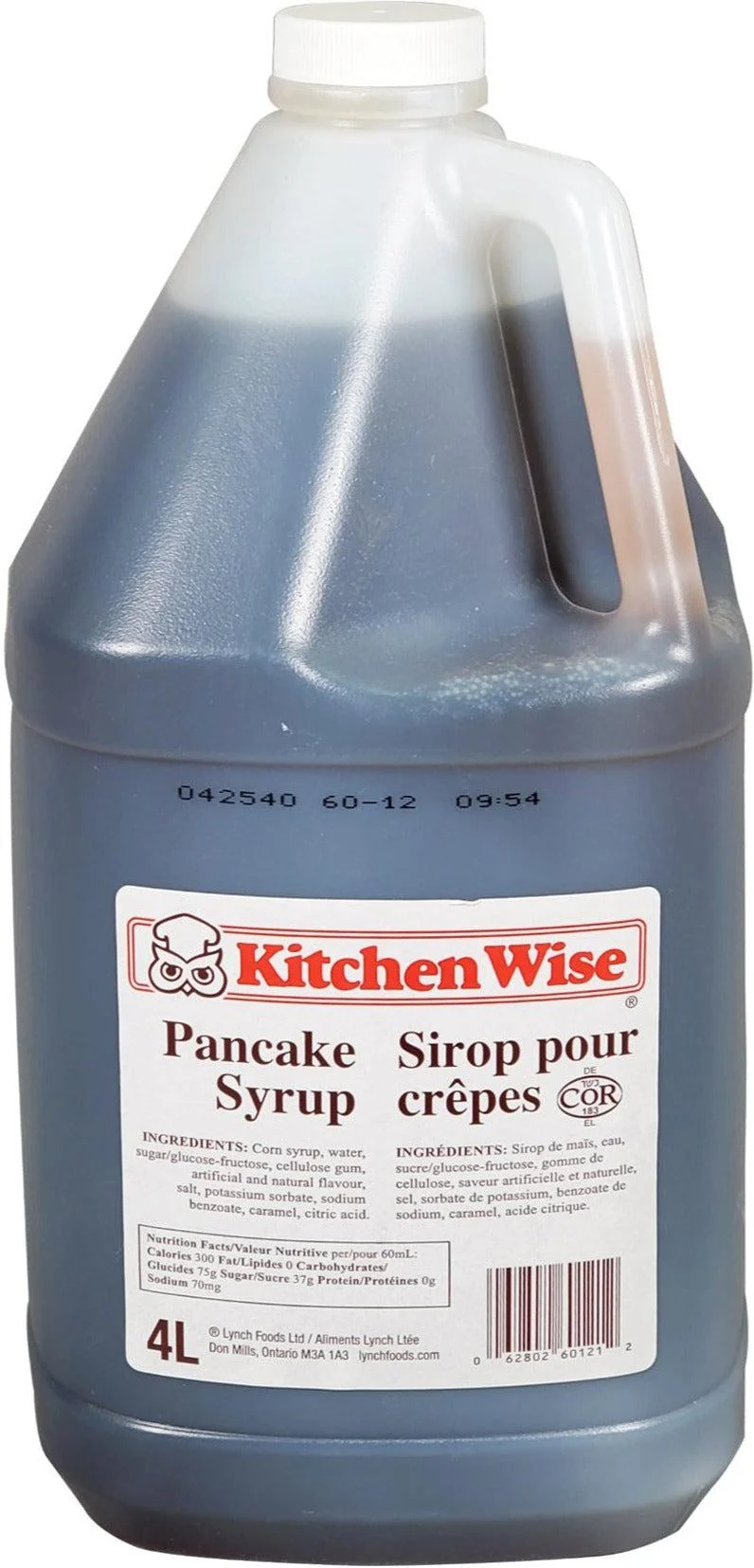 Kitchen Wise - Pancake Syrup — Case (2 x 4 L)