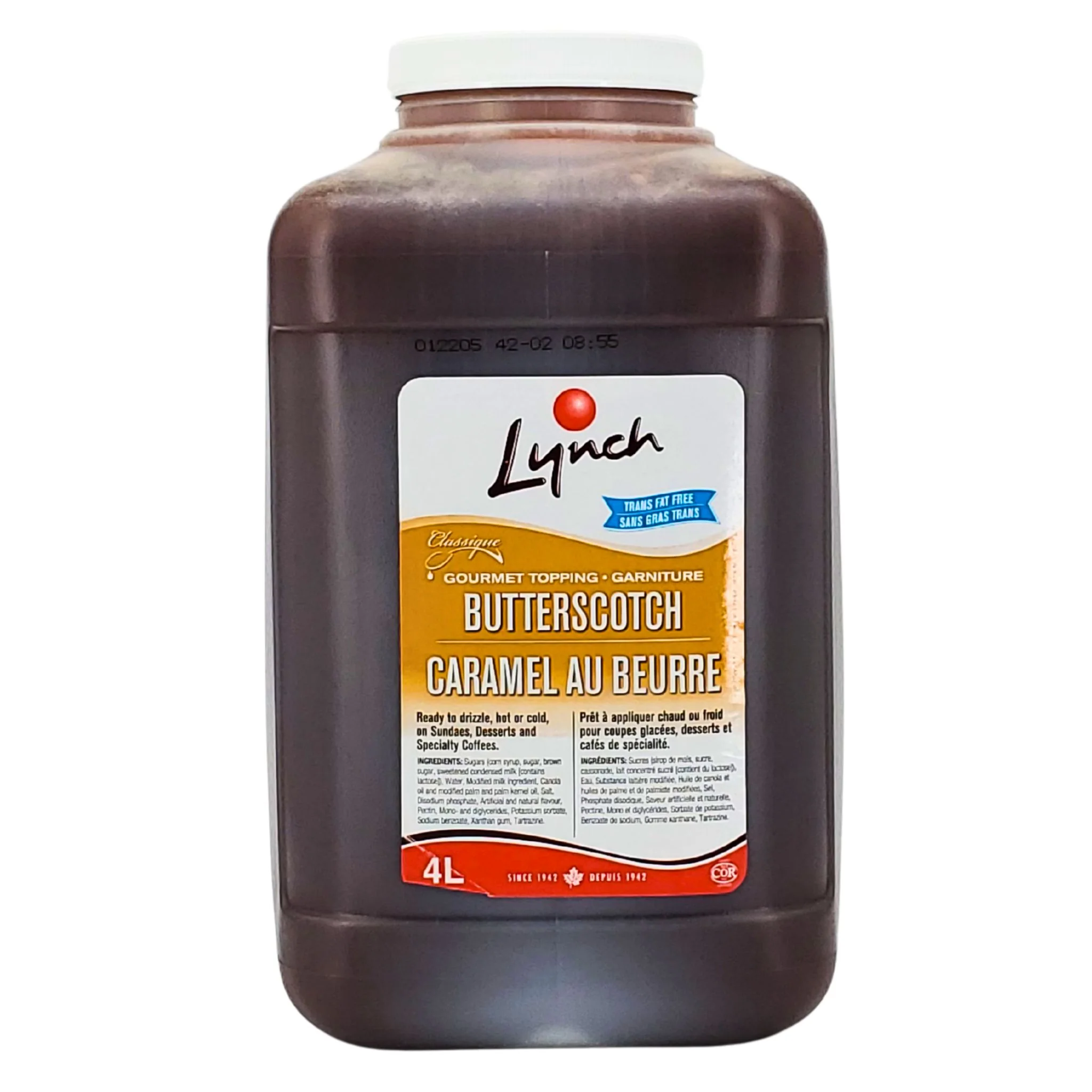 Lynch - Butterscotch Topping — Case (2 x 4 L)