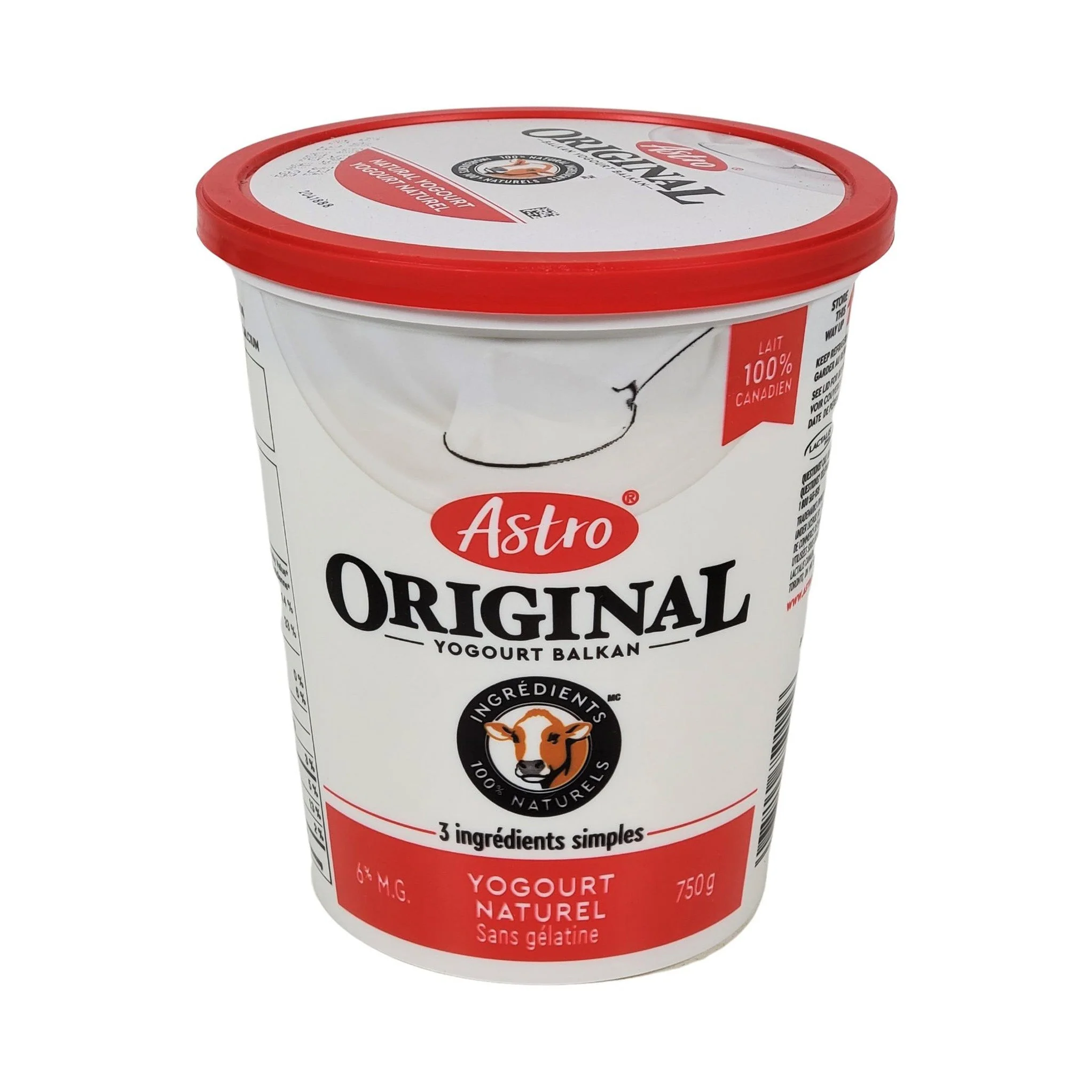 Astro - 6% Yogurt - Balkan — Each (750 G)