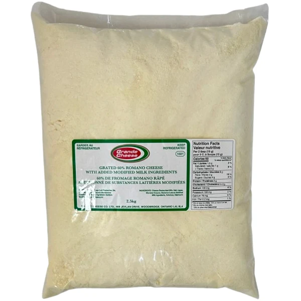 Grande Cheese - Grated 60% Romano 2.5KG