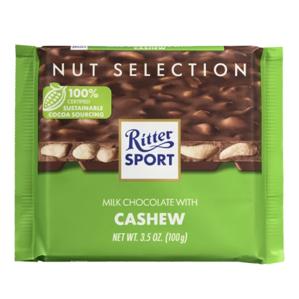 Ritter - Cashew With Milk Chocolate 100GR