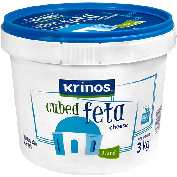 Krinos - Cubed Feta Cheese 3KG