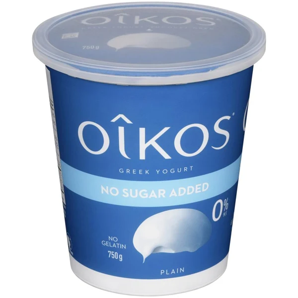 Danone - Oikos 0% Plain Greek Yogurt 750GR